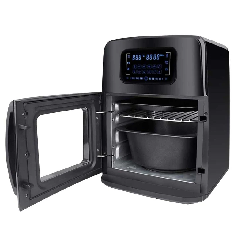 Forno Friggitrice Ad Aria Calda 12 Lt Digitale 1800W Frigge Cuoce Senza Olio