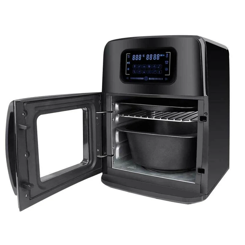 Forno Friggitrice Ad Aria Calda 12 Lt Digitale 1800W Frigge Cuoce Senza Olio