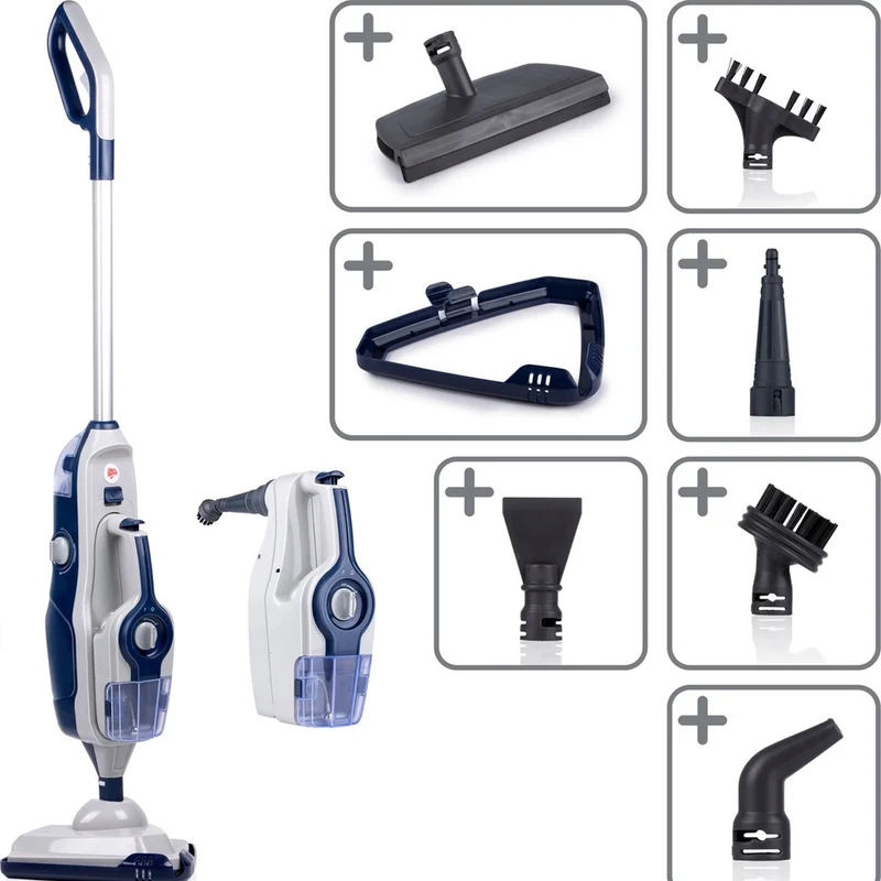 Dirt Devil Spazzola a Vapore Manuale DD7003 Mop con 5 Punte e Serbatoio da 150ml
