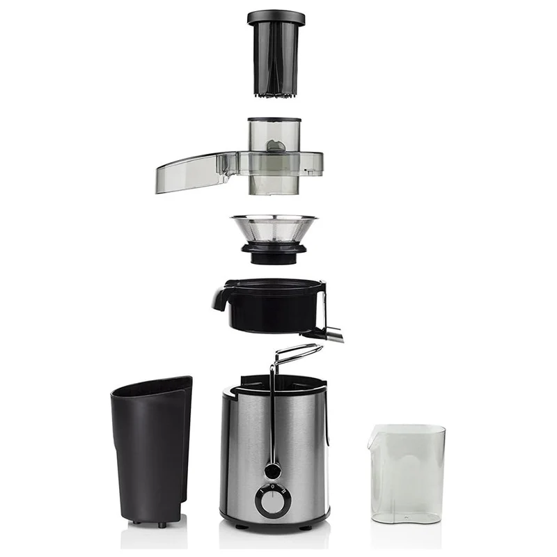 Centrifuga Elettrica Estrattore Succo Frutta e Verdura 600W Filtro in Acciaio