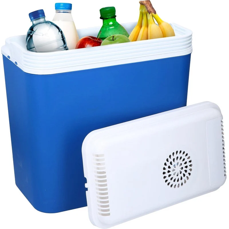 Frigorifero Portatile 12V Capacità 24 Litri Auto Picnic 2 Elementi Refrigeranti