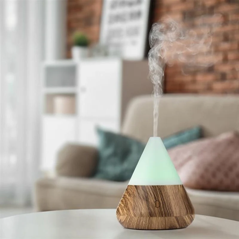 Diffusore Aroma Profumatore a Cono Timer e 7 Luci Led Intercambiabili Silenzioso