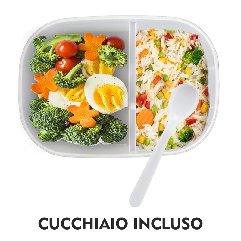 Scaldavivande Porta Pranzo Termico Elettrico Ricaricabile Portatile Blu