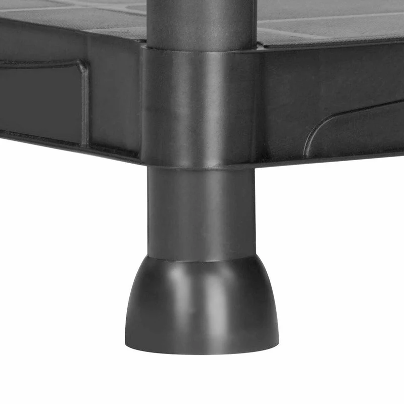 Scaffale a 5 Ripiani Mensola Libreria in Plastica Resistente Nero 61x31x171 cm
