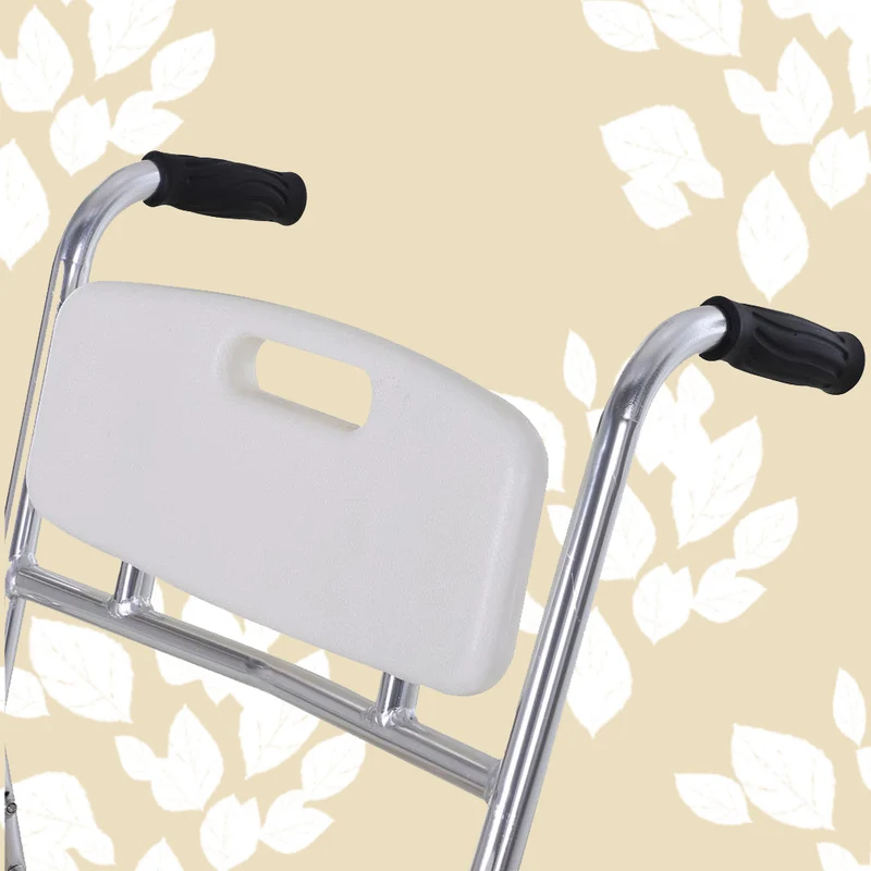 Sedia a Rotelle Impermeabile con Wc Vaso Rimovibile Supporto Anziani e Disabili