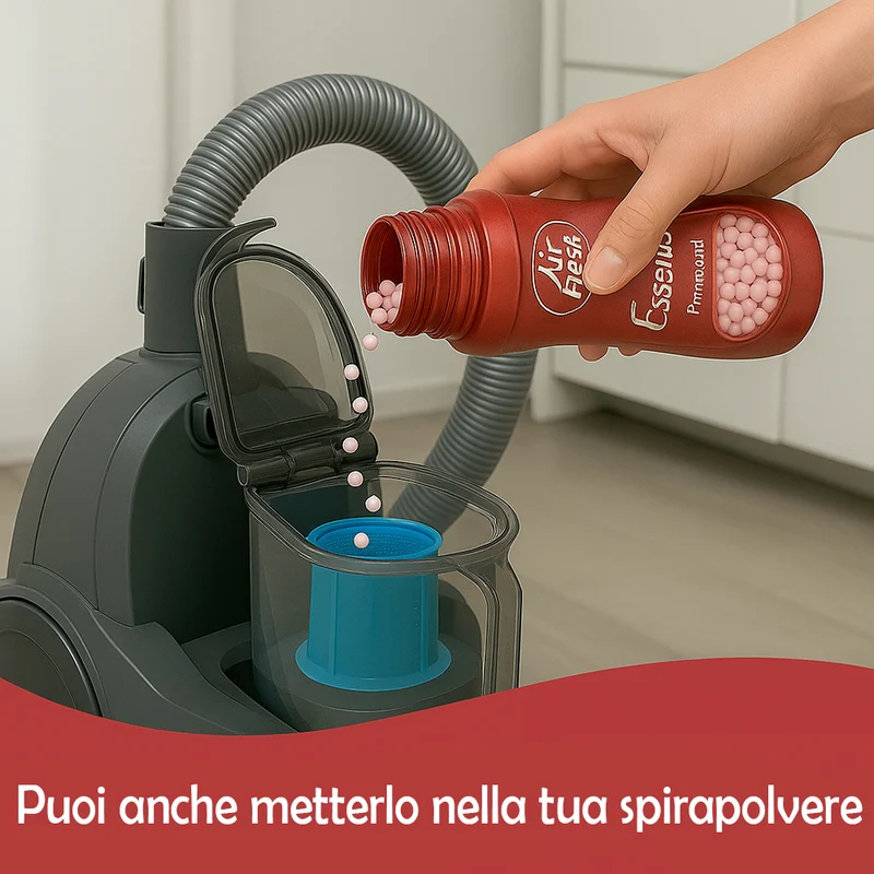 AIR FRESH Cristalli Profumati Primavera per Lavatrice e Aspirapolvere 6 x 275 gr