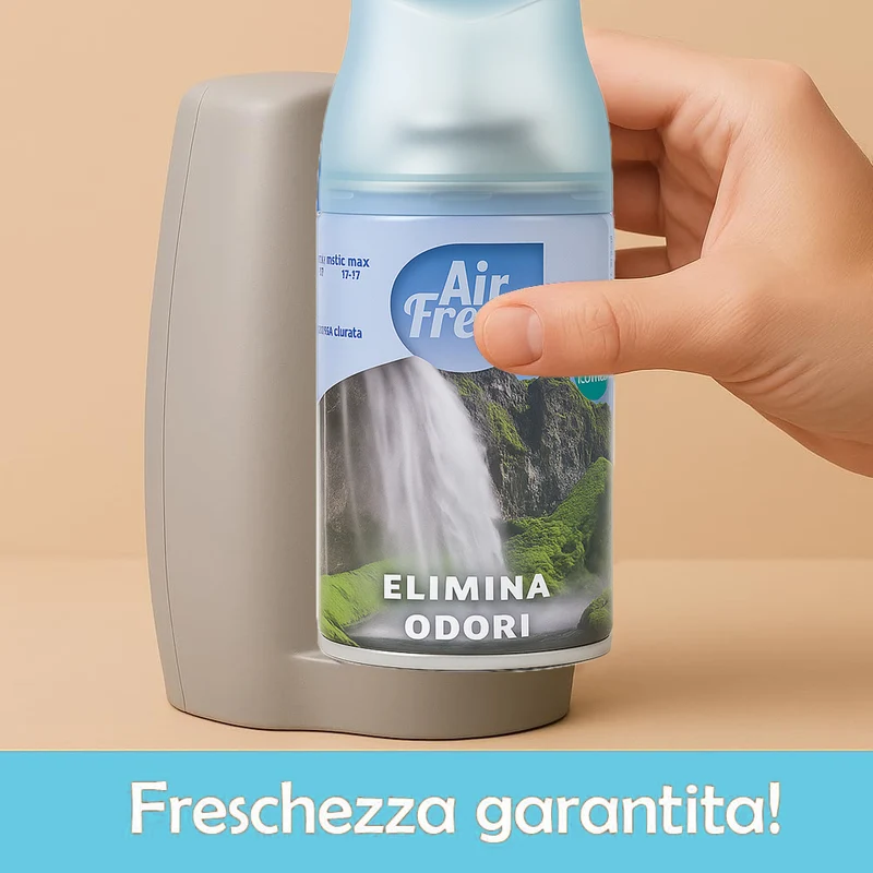 AIR FRESH Deomatic Set 6x250ml Ricarica Spray Profumatore Ambiente Elimina Odori