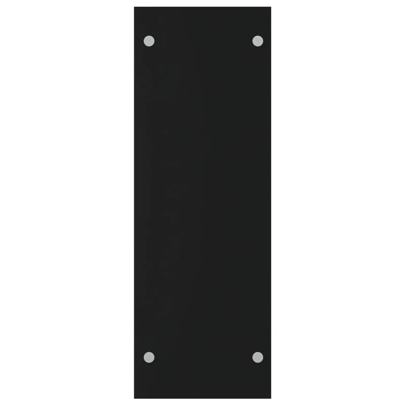 Porta Legna Nero 80x35x100 cm in Vetro Temperato