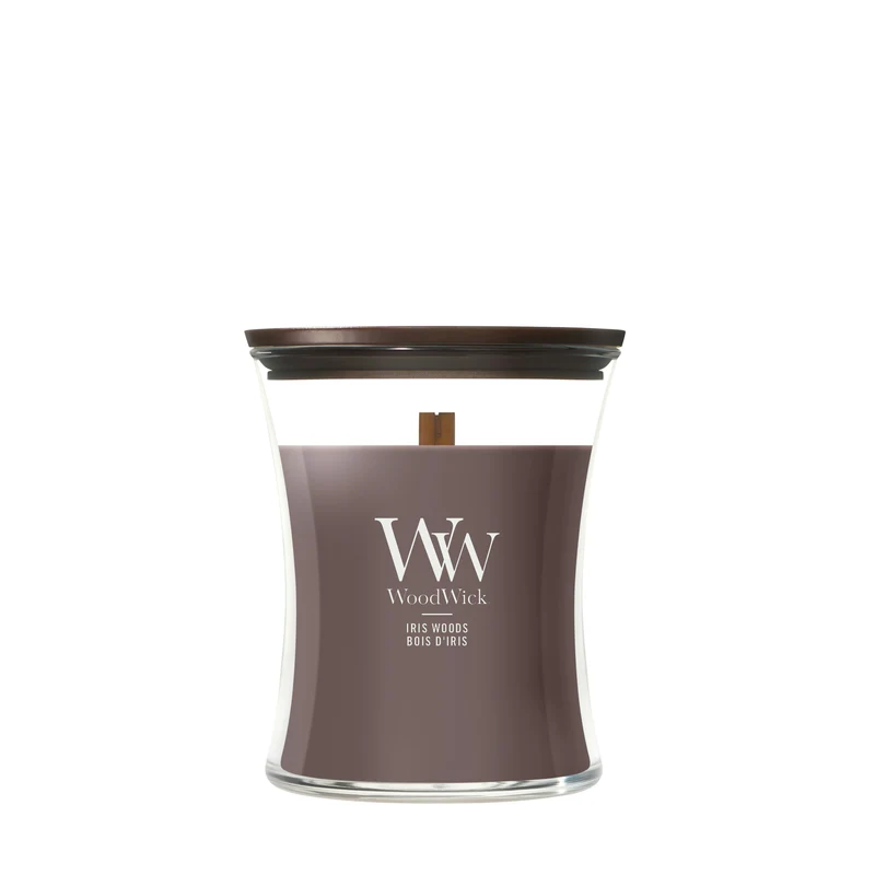 Candela Iris Woods 275g Marrone Woodwick