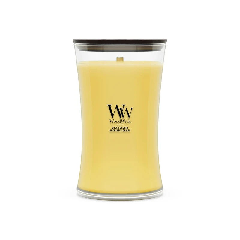 Candela Solar Orchid 609g Giallo WoodWick