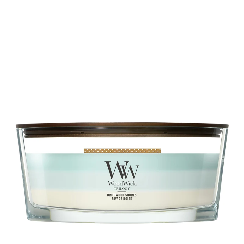 Candela Ellipse Driftwood Shores 453g WoodWick