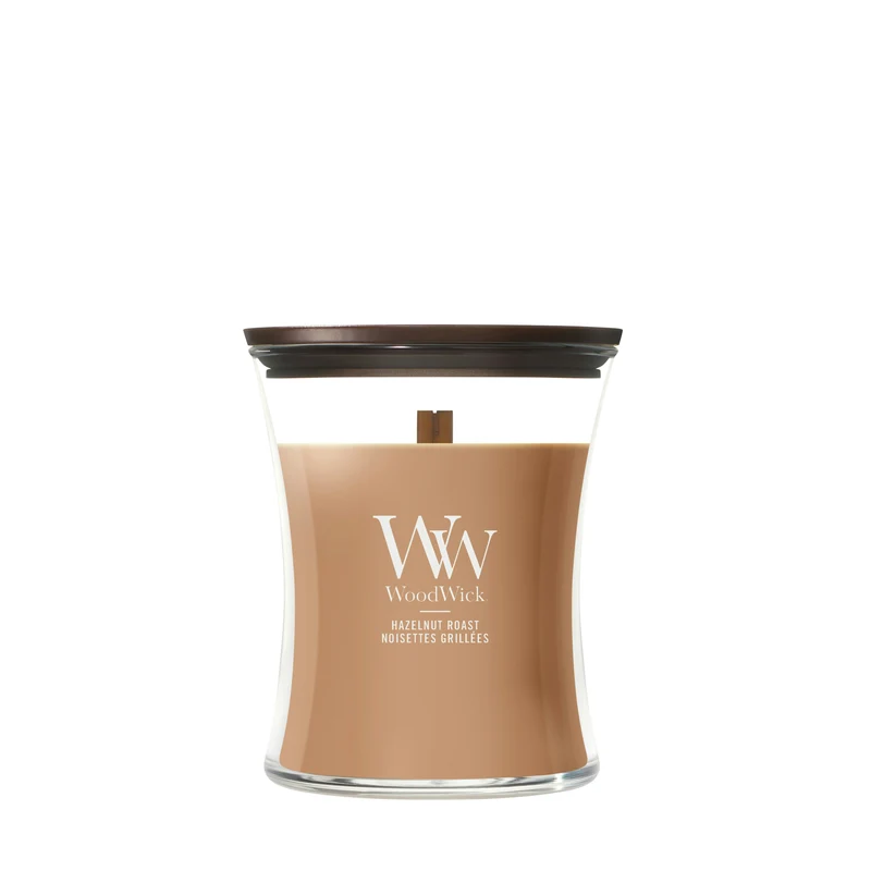Candela Hazelnut Roast media 275g Marrone WoodWick