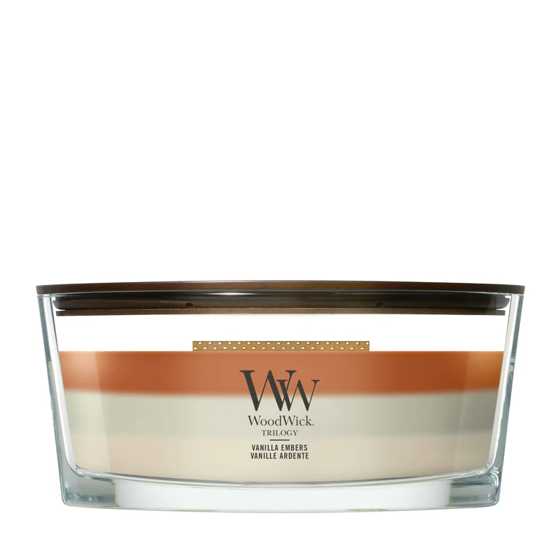 Candela Vanilla Embers Ellipse 453g WoodWick