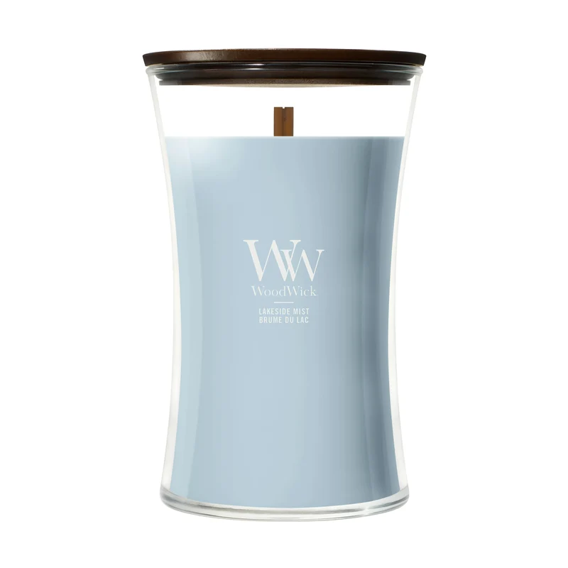 Candela Lakeside Mist 609g Blu WoodWick