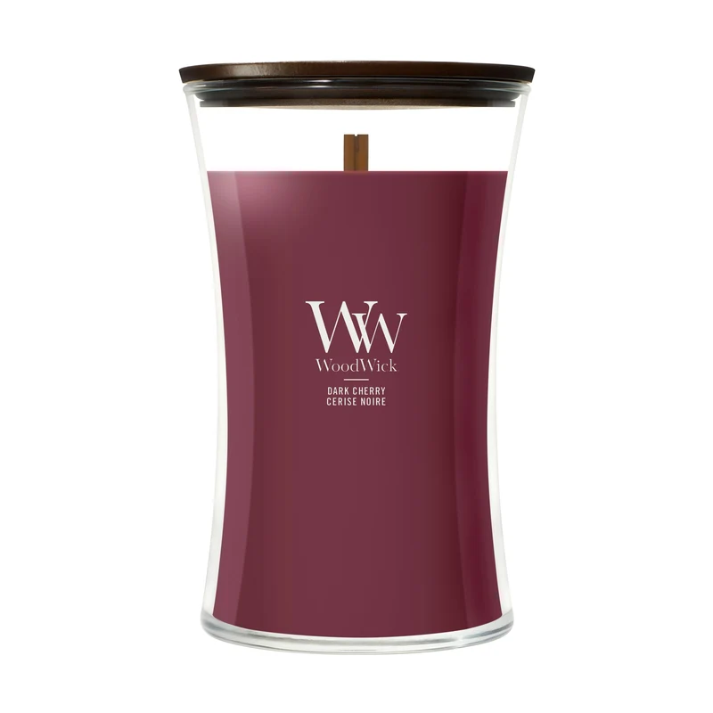 Candela a clessidra grande 609g Rosso Woodwick