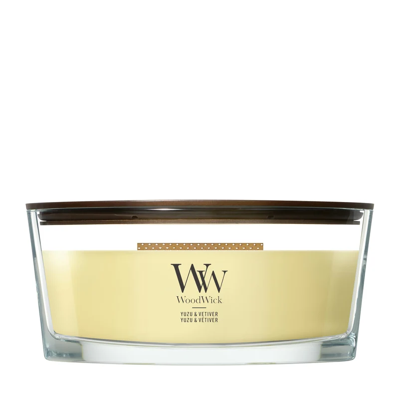 Candela Ellipse Yuzu & Vetiver 453g Giallo WoodWick