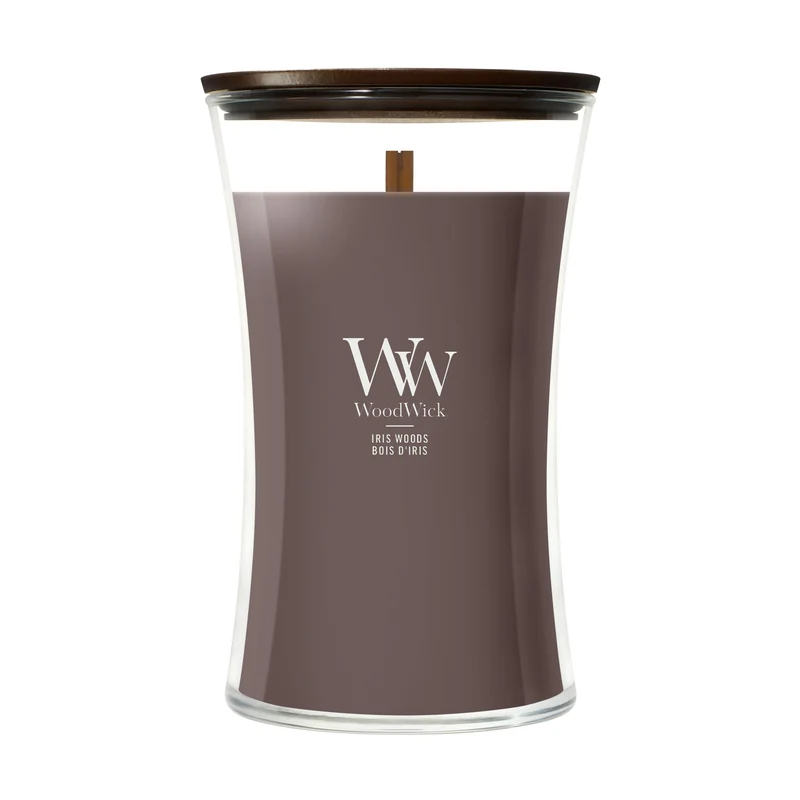 Candela Iris Woods 609g Marrone Woodwick