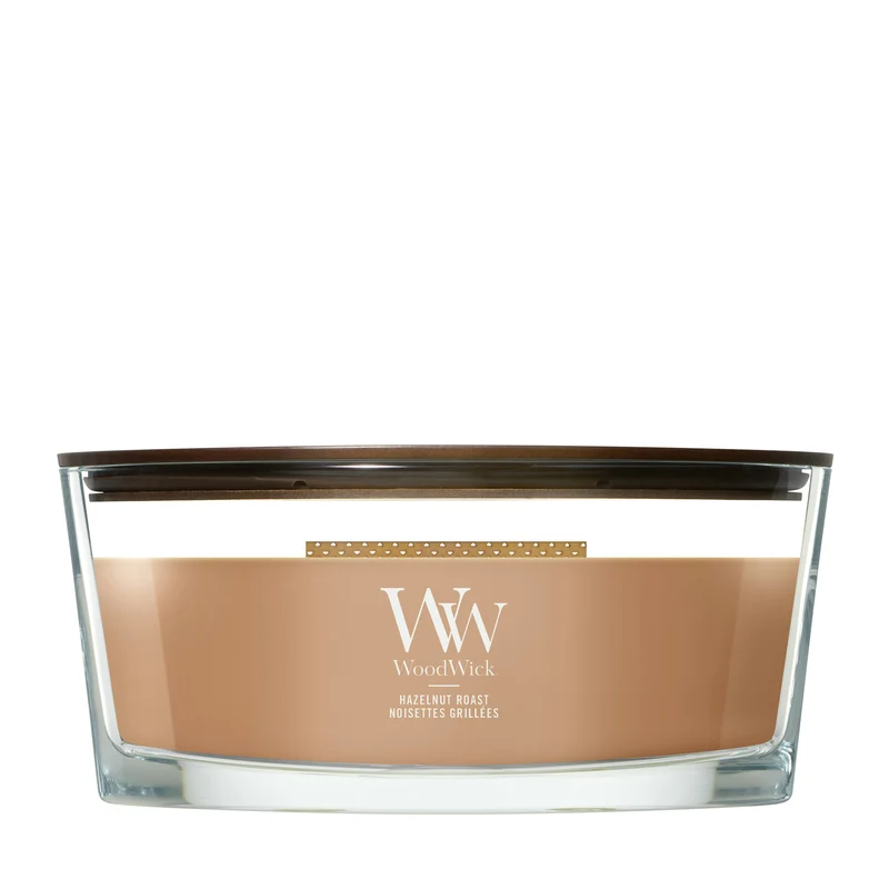 Candela Ellipse Hazelnut Roast 453g Marrone WoodWick