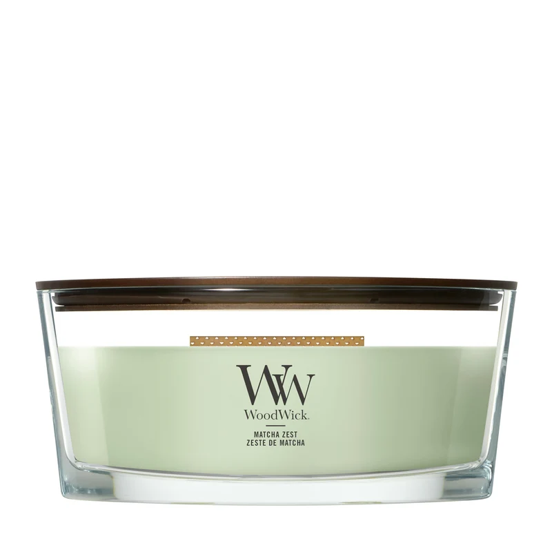 Candela Ellipse Matcha Zest 453g Verde WoodWick