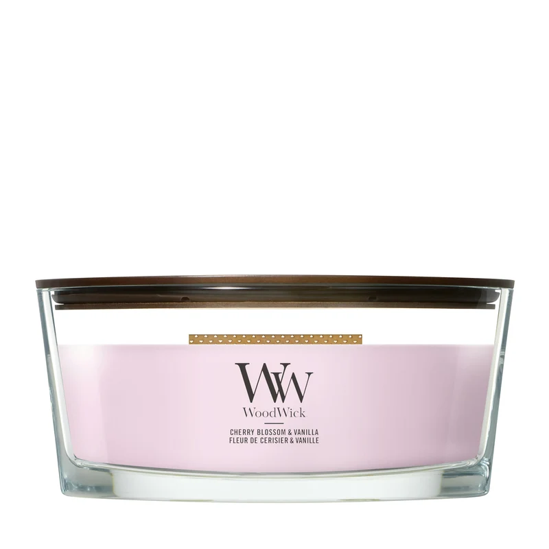 Candela Ellipse Cherry Blossom & Vanilla 453g Rosa WoodWick