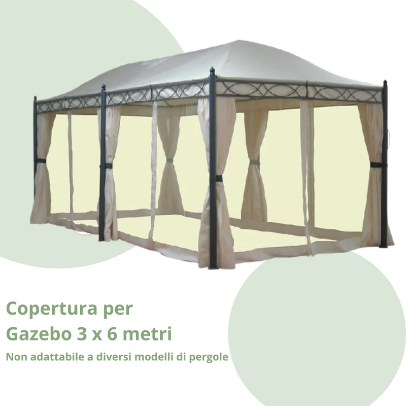 Copertura di Ricambio per Gazebo 6 x 3 m