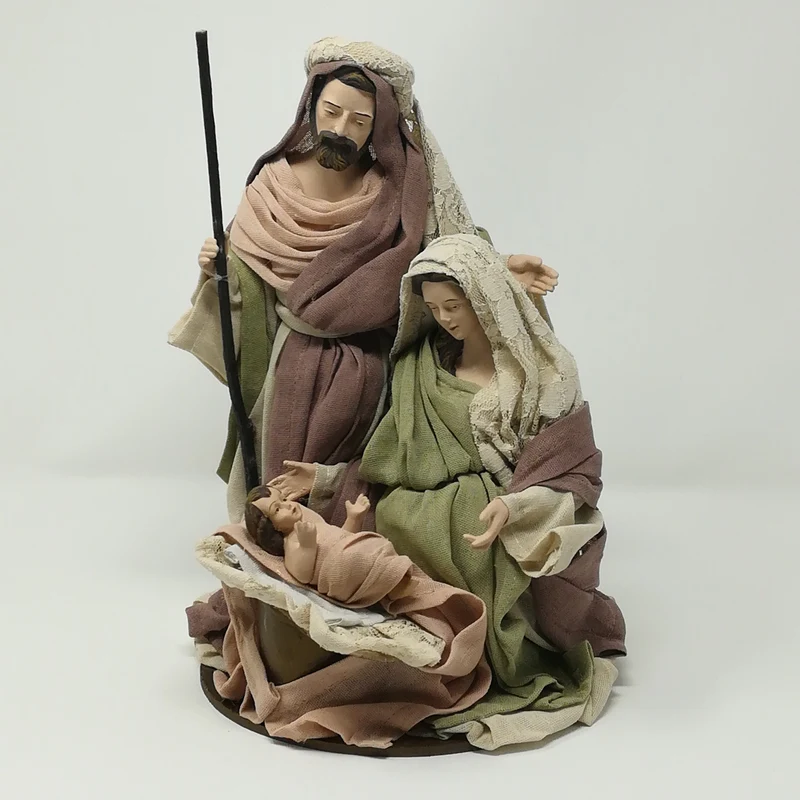 Natività in tessuto Altezza 26cm