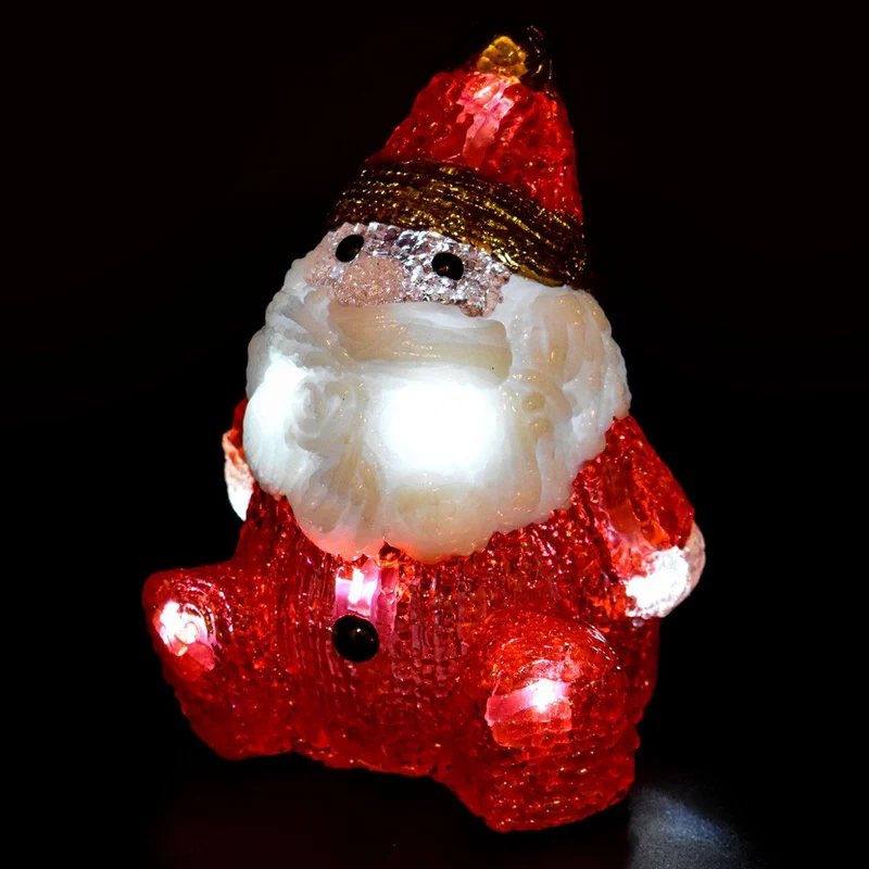 Figura Luminosa Babbo Natale Acrilico H16cm