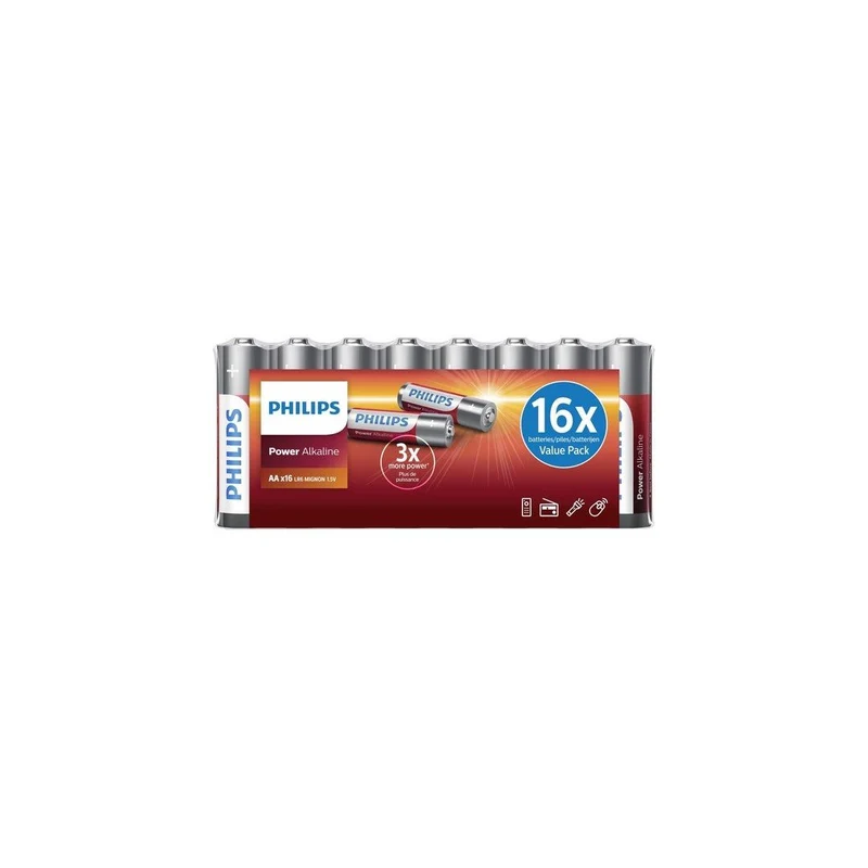 Philips confezione risparmio 16 Batterie AA