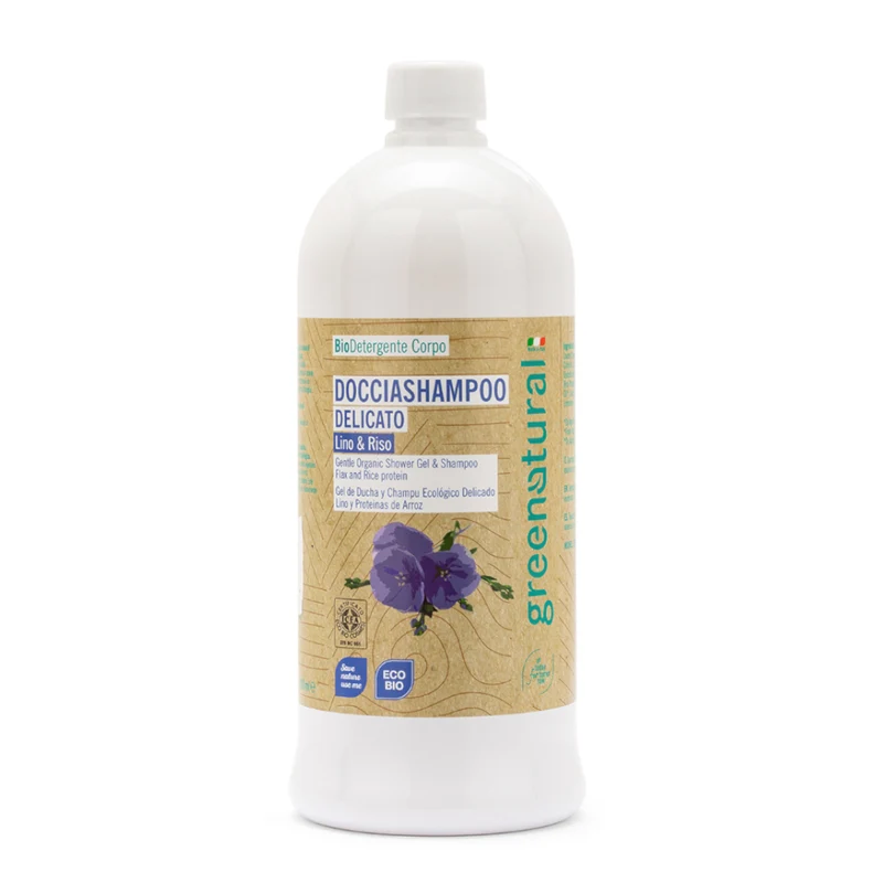 Docciashampoo Lino e Riso - Doccia shampoo bio