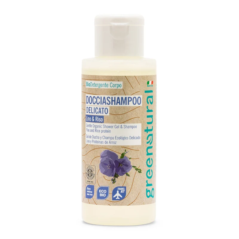 Docciashampoo Lino e Riso - Doccia shampoo bio