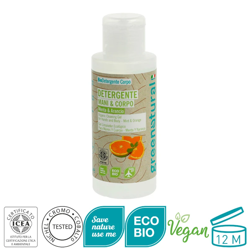 Sapone Mani Corpo Menta Arancio - Detergente bio