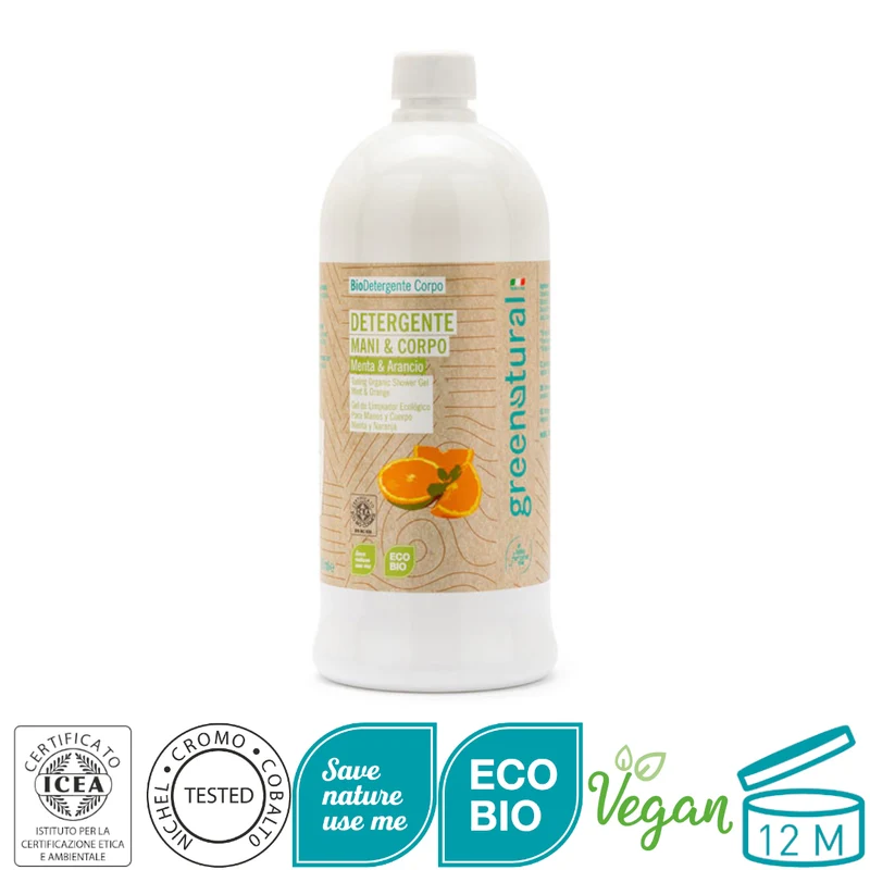 Sapone Mani Corpo Menta Arancio - Detergente bio