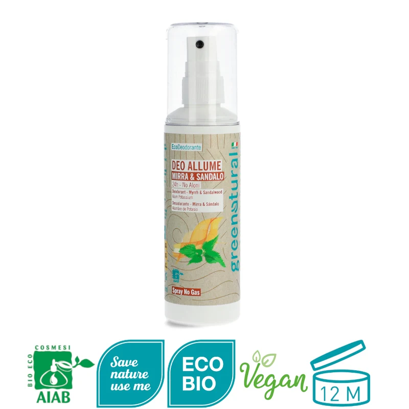 Deo Mirra e Sandalo - Deodorante spray naturale