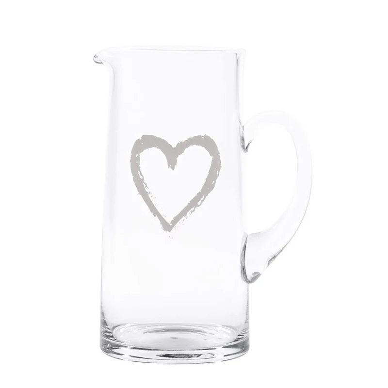 Simple Day - Brocca in vetro soffiato 1,2L con scritta