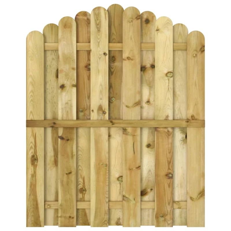 Cancello da Giardino in Legno di Pino Impregnato 100x125 cm