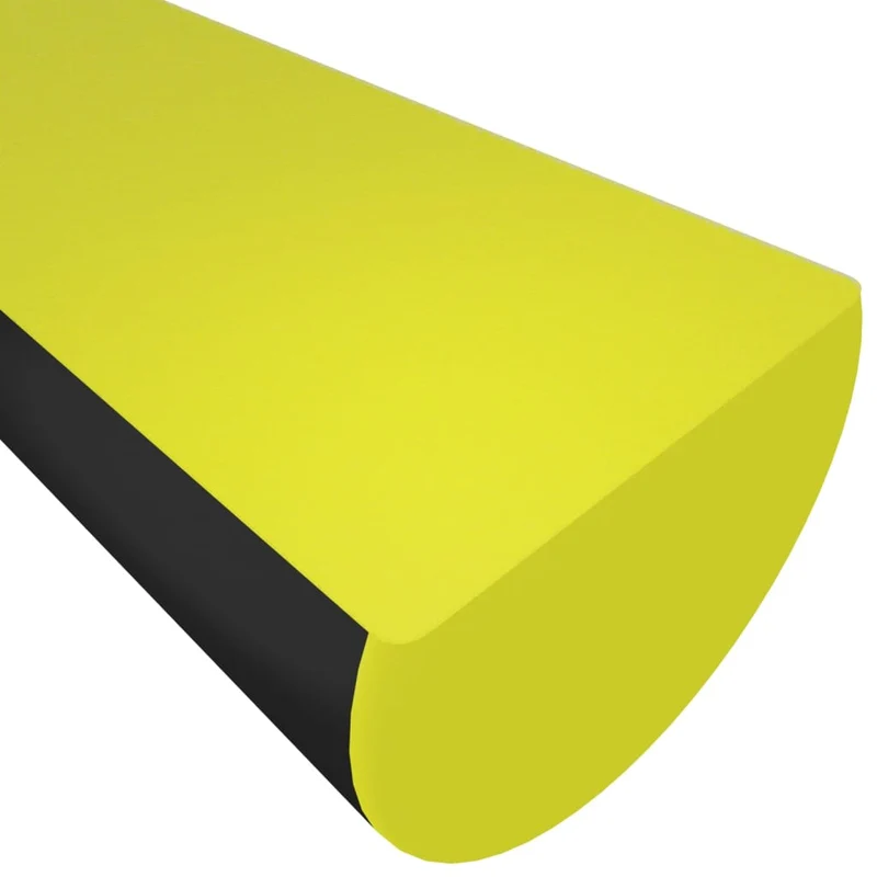 Angoli di Protezione Pilastri Muri in Poliuretano Giallo e Nero 4x3x100 cm