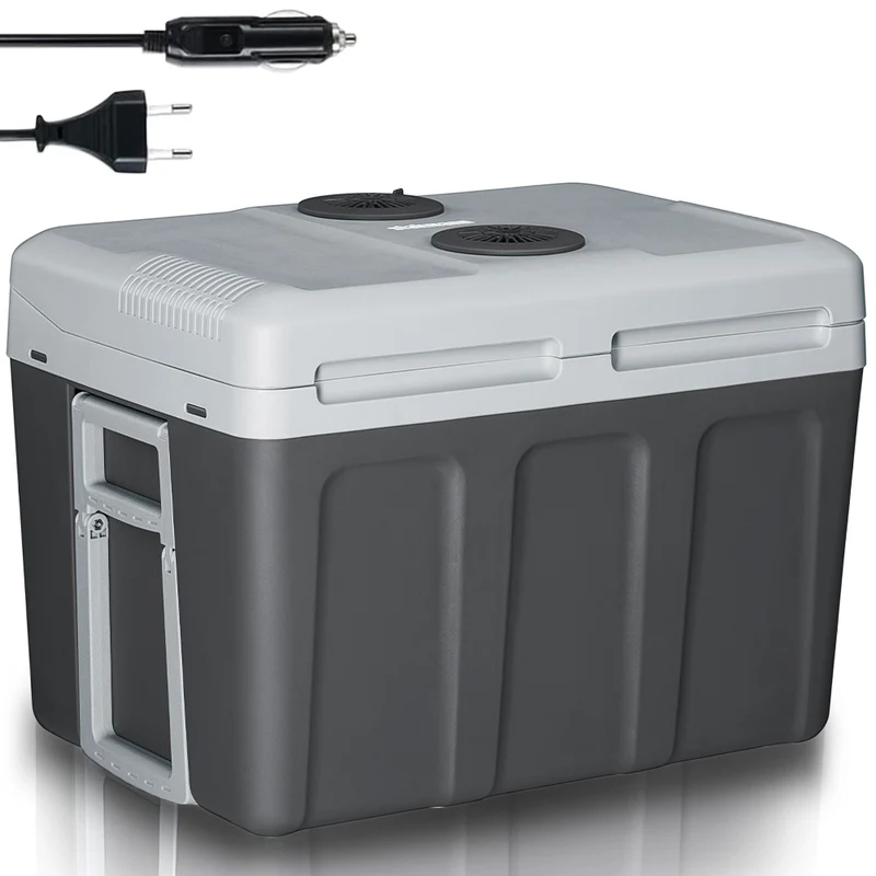 Frigorifero Elettrico Portatile 40L Caldo/Freddo Grigio Spina 230V e 12V Grigio