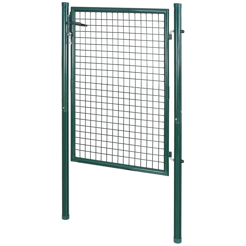 Cancello Pedonale Cancelletto Recinzione Giardino Acciaio 106x171 con Chiave