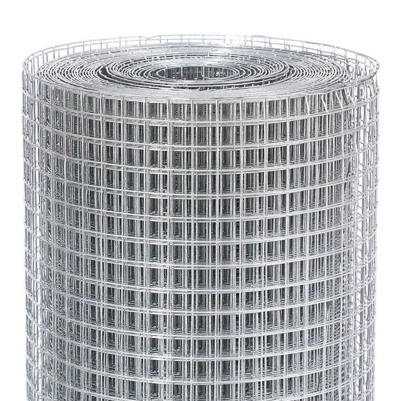 Rete Metallica Elettrosaldata 1 x 15 mt Maglia 12x12mm Zincata per Recinsione
