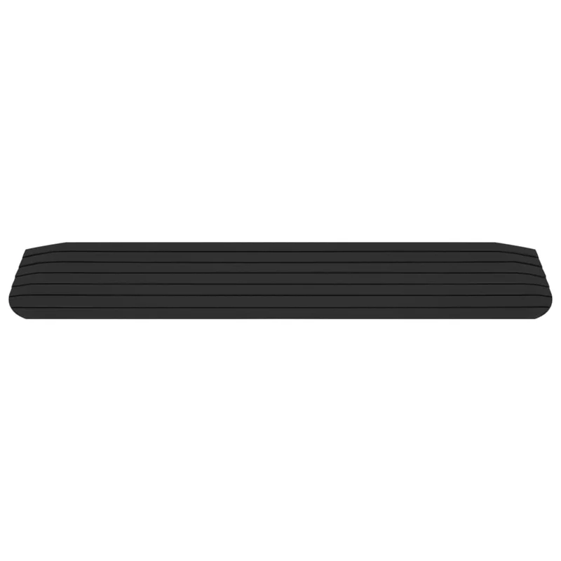 Rampa per Soglia in Gomma Nero Superfice Antiscivolo 110x21x2,5 cm