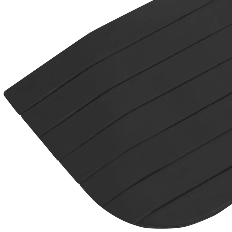 Rampa per Soglia in Gomma Nero Superfice Antiscivolo 110x21x2,5 cm