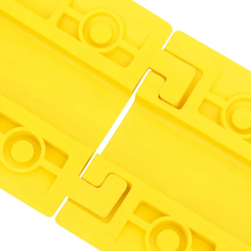 Rampe di Protezione Cavi Set 4 Pezzi 98,5 cm in PVC Colore Giallo