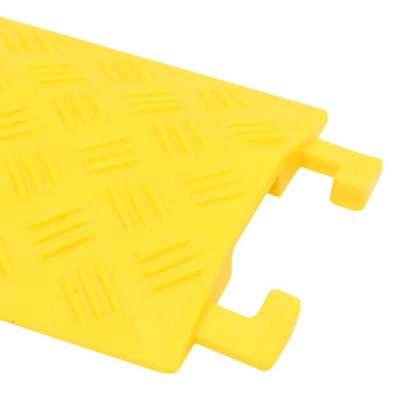 Rampe di Protezione Cavi Set 4 Pezzi 98,5 cm in PVC Colore Giallo