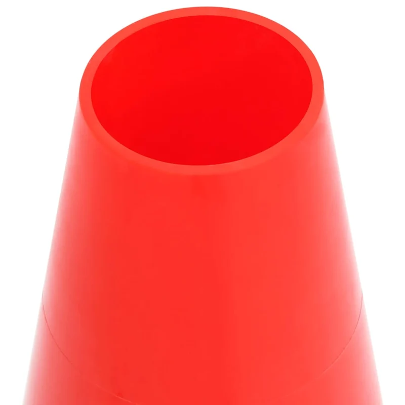 Set Coni Segnaletici Stradali Riflettenti 4 Pezzi Rosso Bianco 50cm per Esterno