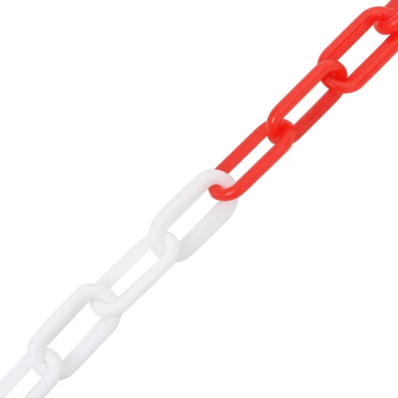 Catena Segnaletica Rossa e Bianca 100 m Diametro 4 mm in Plastica