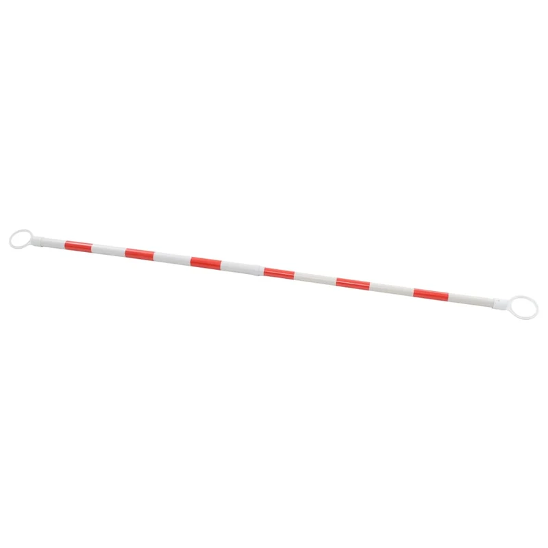 Barre Retrattili per Coni Stradali Strisce Rosse Riflettenti 2 pz ABS 116-197cm