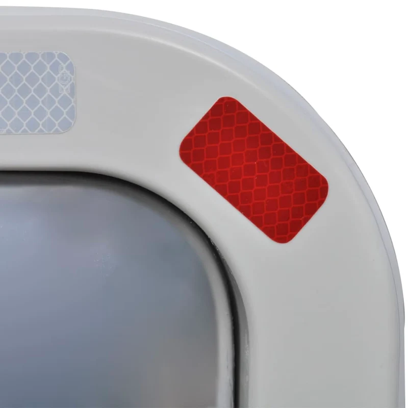 Specchio Traffico Convesso Rettangolare Bianco e Rosso 60x80 cm Catarifrangenti