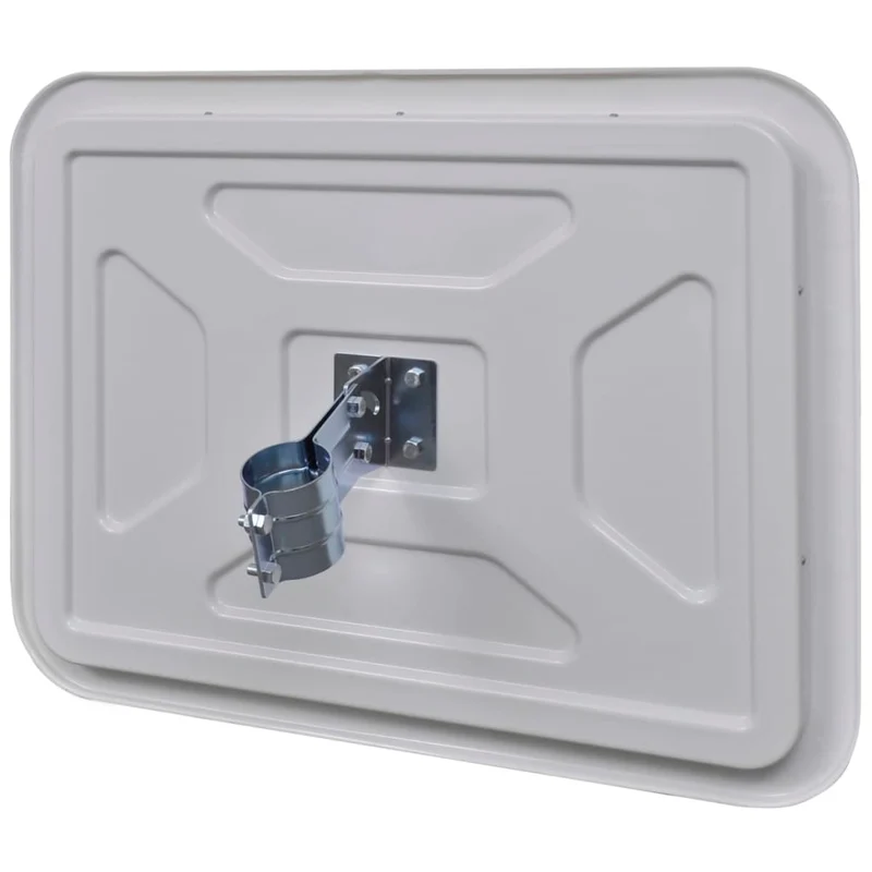 Specchio Traffico Convesso Rettangolare Bianco e Rosso 60x80 cm Catarifrangenti