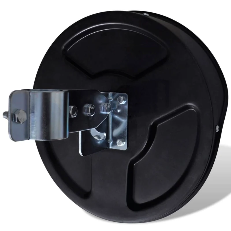 Specchio per Traffico Stradale Convesso Nero Plastica PC per Esterni 30 cm