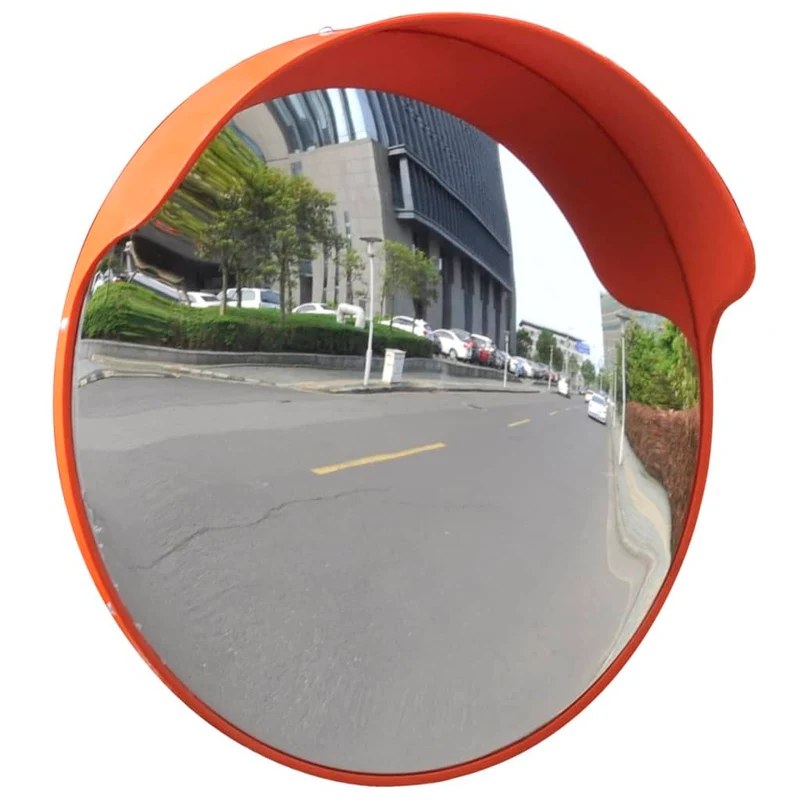Specchio per Traffico Stradale Convesso Plastica PC Arancione 45 cm
